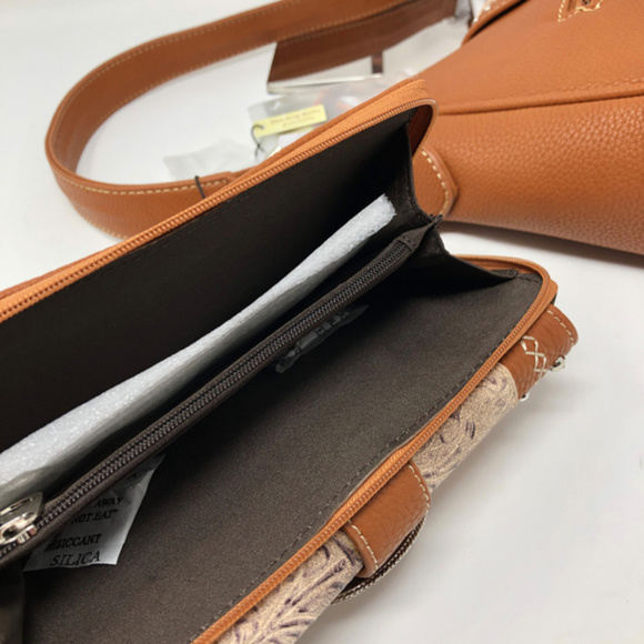 Montana West Buckle Hobo Handbag+ Wallet - Picture 7 of 7